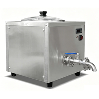 Mini équipement de pasteurisation, machine à pasteuriser le lait, lait de chèvre, yaourt, crème glacée, jus, bière, œufs, capacité de 14 l