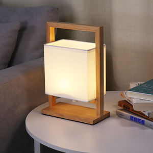 BSCI ฟังก์ชั่นสัมผัส2000มิลลิแอมป์ชั่วโมงไม้แบบชาร์จไฟแบบพกพาตั้งแคมป์โคมไฟตารางสำหรับบ้าน - Product Image 3