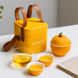 <span class=keywords><strong>Set</strong></span> <span class=keywords><strong>Regalo</strong></span> di Tè alle Erbe a Forma di Frutta Unico con Astuccio Portatile e Tazze, Perfetto per Festività, Eventi e Promozioni - Product Image 2