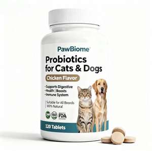 Tabletas masticables de probióticos para mascotas hechas a medida para perros y gatos que promueven el bienestar intestinal y la inmunidad diaria - Product Image 2