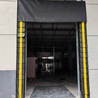 Abri de quai gonflable motorisé moderne et durable sur mesure avec joint en PVC et éponge rétractable pour entrepôt frigorifique et logistique