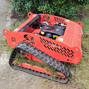 Tondeuse à gazon rc tour zéro pour tondeuse à gazon Wasteland sur la pente de la route télécommande Robot tondeuse à gazon sur chenilles