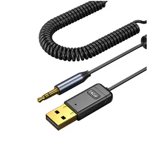 Ricevitore per auto Wireless Usb Dongle Call Car Audio Aux 5.0 vivavoce per ricevitore auto adattatore Audio 2-in-1 C11