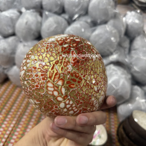 Bol en coquille de noix de coco fait à la main d'origine du Vietnam avec laque brillante | Vaisselle en gros écologique - Product Image 5