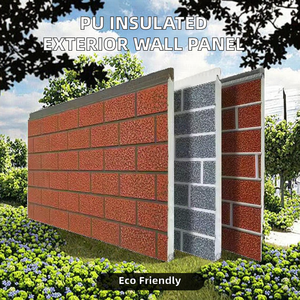 Panel Sándwich con Núcleo <span class=keywords><strong>PIR</strong></span>, Panel Decorativo para Pared Exterior, Panel Metálico con Aspecto de Ladrillo para Exteriores - Product Image 2