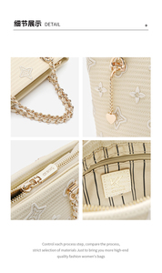 Nouveaux sacs à main de <span class=keywords><strong>luxe</strong></span> en cuir PU anti-rayures, sacs à main de créateurs de marques célèbres, sacs à main pour femmes pour le bureau et les voyages, sacs à main à bandoulière avec fermeture éclair - Product Image 4