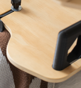 Escritorio de madera para ordenador, escritorio de cama plegable y de ángulo ajustable para perezosos, escritorio de ordenador portátil multifuncional para oficina en casa - Product Image 4