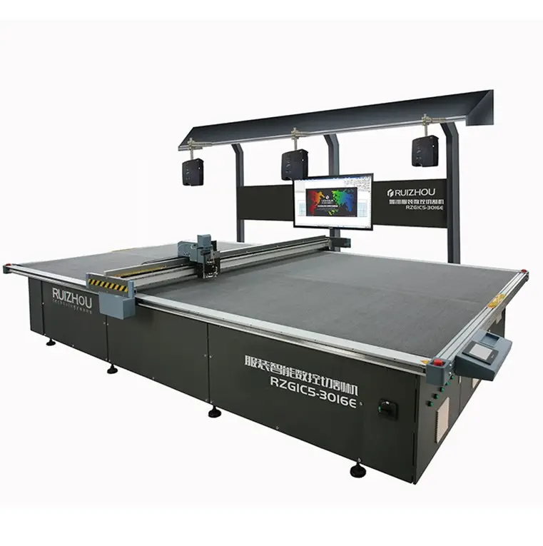 Automatic Ruizhou Multi Single Layer Garment cutting machine cnc fabric making machine