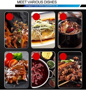 Machine à riz frit pour restaurant, <span class=keywords><strong>robot</strong></span> cuisinier intelligent rotatif, wok, cuisson automatique, écran tactile numérique, chauffage par convection - Product Image 5