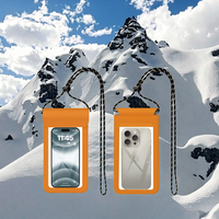 Housse de téléphone portable en PVC imperméable, pochette pour activités aquatiques en plein air, sac d'accessoires