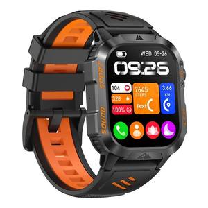 Nouvelle montre connectée carrée en silicone pour appels, fréquence cardiaque, oxygène sanguin, pression artérielle, météo, cycle menstruel - Product Image 4