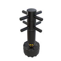 Nouveau produit sac de sable de boxe vertical à double usage wing chun rotatif factice en bois kung fu wushu