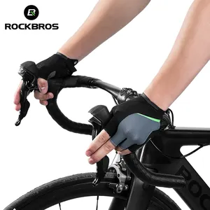 ROCKBROS Gloves Cycling Half Finger Gel Fahrrad handschuhe MTB Motorrad Anti-Shock Atmungsaktive elastische Herren Sport bekleidung Handschuhe