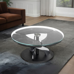 Mayoristas de sala de estar, piedra rústica personalizada, losa de roca, <span class=keywords><strong>mesa</strong></span> de <span class=keywords><strong>centro</strong></span> de té de vidrio transparente, <span class=keywords><strong>mesa</strong></span> de <span class=keywords><strong>centro</strong></span> con marco de Metal para salón - Product Image 3