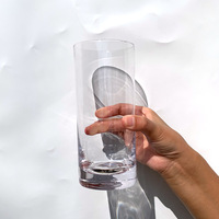 Tasse en verre transparente avancée moyenne ancienne Ins Style vin français niche en verre droit pour eau champagne jus