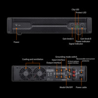 Açık 800 kullanım hoparlör için M8 Berase güç amplifikatörü W Metal sahne konseri sınıf H Impedance empedans