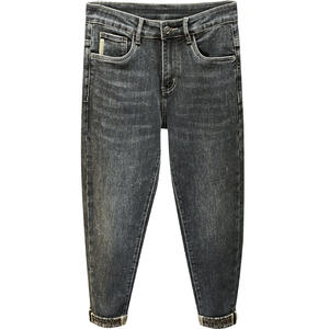 Pantalones Vaqueros de Mezclilla para <span class=keywords><strong>Hombre</strong></span>, Primavera-Otoño 2025, Modernos, Rectos, Casuales, Cortos, Elegantes, Lavado Medio, Largos - Product Image 5