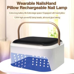 Lámpara de <span class=keywords><strong>Uñas</strong></span> LED UV Recargable Profesional 2 en 1 con Reposamanos, <span class=keywords><strong>Mesa</strong></span> de Manicura Hecha de Plástico Resistente - Product Image 2