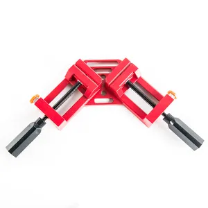 Double handle aluminum adjustable swing jaw 90 degree right angle quick released wood clamp corner clamp
