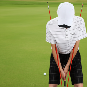 Ensemble de bâtons d'alignement de golf personnalisés de haute qualité avec logo – Outil d'entraînement de golf pour la ligne de référence et l'aide au swing et au putting - Product Image 1