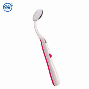 SJ <span class=keywords><strong>Dental</strong></span> ha condotto la luce della bocca dello specchio con la maniglia di plastica di consumo dentale di fonte di energia manuale - Product Image 5