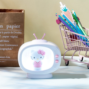 Sanrio Small Night Light Mini TV Modelado Dormitorio Mesita de noche Anime Sleeping Girl Lámpara - Product Image 3