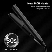 Plancha de Pelo 2 en 1 con Cerámica Iónica Infrarroja, Control de Temperatura Eléctrico para Peinado Profesional en Salón
