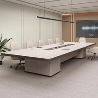 Grande table de formation pour bureau ou salle de conférence Combinaison de chaises longues moderne et simple Grande table