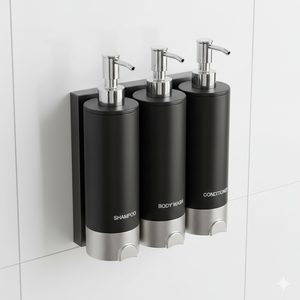 Dispensador de Lujo de Acero Inoxidable para Montar en la Pared, para Champú, Gel de Ducha y Acondicionador, para Baños de Hotel - Product Image 1