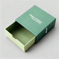 Boîtes d'emballage en papier personnalisées avec logo, en gros, boîte à tiroir, recyclable, pour ensembles de bijoux, avec poignée en ruban, pour les petites entreprises