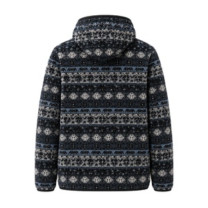 Veste polaire vintage pour femme, imprimée avec des motifs aztèques, style rétro tribal, veste polaire surdimensionnée pour femme - Product Image 2