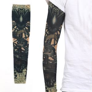 Wholesale Outdoor Sports <span class=keywords><strong>Tattoo</strong></span> Sleeve Tattooed Dacron Sun Proof <span class=keywords><strong>Arm</strong></span> Protector Korean Cycling Ice Sleeve - Product Image 4
