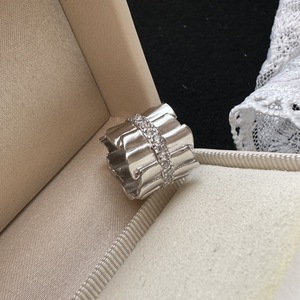 Anillo Colgante de Plata de Ley S925 de Estilo Retro Vintage Italiano Francés, Elegante y Ligero de Lujo con Circonita, Temperamento Elegante - Product Image 1