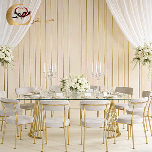 Mesa de Comedor Ecológica de Acero Inoxidable Dorado para Eventos - Product Image 5