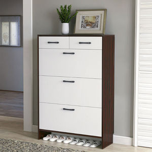 GQK Custom Modern Simple Artificial Board <b>Shoe</b> Cabinet Dustproof Living Room Home Furniture 4 Shelves <b>Shoe</b> Organizer - Product Image 1