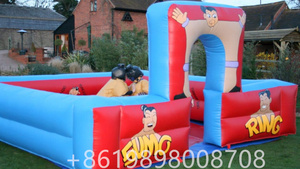 Jeux interactifs de parc d'attractions épais en PVC, combinaisons de <span class=keywords><strong>Sumo</strong></span> gonflables arène pour enfants - Product Image 2