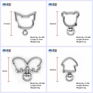 Ewang, cierres giratorios de langosta, clips de gancho de resorte de Metal para llaveros, fabricación de joyas - Product Image 4