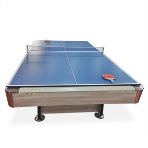 यूरोपीय शैली 8ft/9ft MDF + संगमरमर बोर्ड 1 में 3 बहु खेल बिलियर्ड पूल pingpong खाने की मेज - Product Image 5