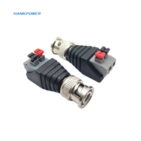 Conector hembra sin soldadura de vídeo CCTV BNC para cámara, adaptador de TV, enchufe para atornillar en el Terminal, conectores hembra BNC