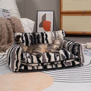 Pet <b>Sofa</b> Modern Rectangle <b>Dog</b> Cat <b>Beds</b> Eco-Friendly Anti-Slip Fashion Cat <b>Bed</b> Cave Thickened All Seasons Removable Washable Warm - Product Image 5