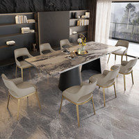 Chaise de salle à manger pour usage domestique, moderne, simple et légère, chaise de loisirs de luxe pour café commercial, en cuir de vache importé de première qualité