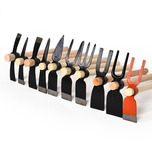 Giardinaggio forcella a tre denti diserbo scavare terreno piantare piantare ortaggi fiore manico in legno piccone piccola <span class=keywords><strong>zappa</strong></span> da scavo - Product Image 5