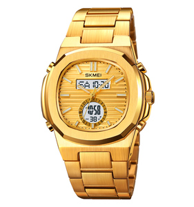 Skmei 2279 Thời Trang Người Đàn Ông Của Đồng Hồ Thể Thao Analog Kỹ Thuật Số Đồng Hồ Báo Thức <span class=keywords><strong>LCD</strong></span> Đồng Hồ Kỹ Thuật Số 5ATM Thép Không Gỉ Người Đàn Ông Đồng Hồ - Product Image 6