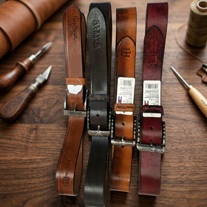 Nouvelle Arrivée : Boucle de ceinture unisexe formelle en acier carré, en cuir de vachette, écologique, avec logo personnalisé imprimé, élégante et confortable - Product Image 1