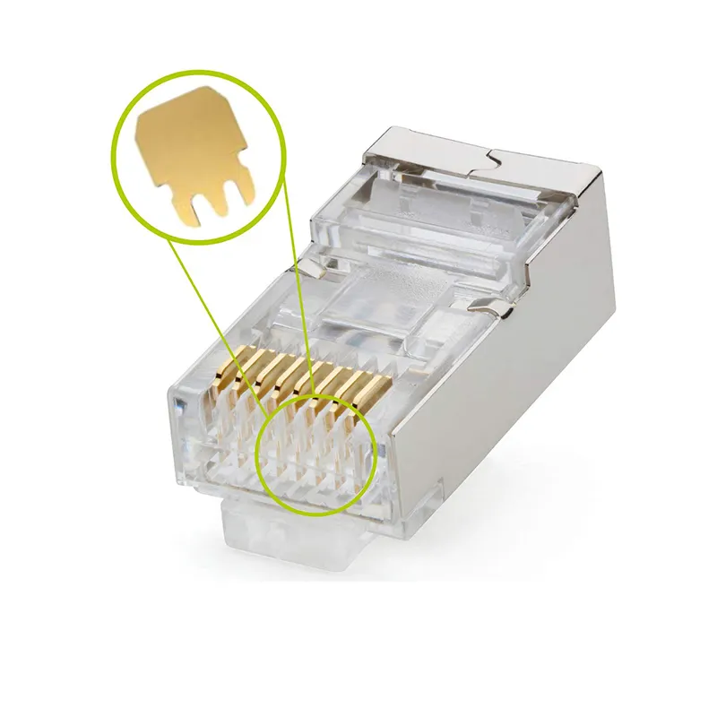 Netwerkkabel Utp Doorgang Ethernet 8p8c Modulaire Plug Cat6 Connector