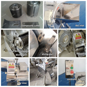 Machine à couper les légumes en dés : pommes de terre, carottes, tomates, mangues, pommes, noix de coco - Coupe-légumes en cubes - Product Image 3