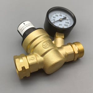 Accesorio de latón de 3/4 hilos sin plomo Válvula de reducción ajustable PRV de agua del grifo de regulación de presión manual - Product Image 3