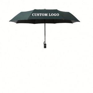 Custom Logo Fully-Automatic Three-Folding Waterproof High Quality Rain <b>Umbrella</b> <b>Windproof</b> Travel Business Promotional Gift - Product Image 1