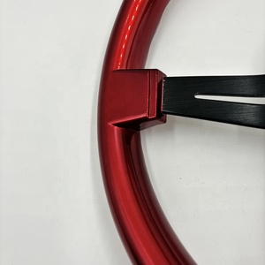 Volante Deportivo Universal ABS Rojo de 14 Pulgadas y 7 cm de Profundidad, Estilo JDM - Product Image 6