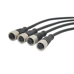 ขั้วต่อ DIN ตัวเมีย 4 ขา รุ่น bibo SVLEC M12 พร้อมสายเคเบิล PVC/PUR หน้าสัมผัสแบบนิกเกิล ตัวเรือนไนลอน กันน้ำระดับ IP68 สำหรับยานยนต์ - Product Image 1